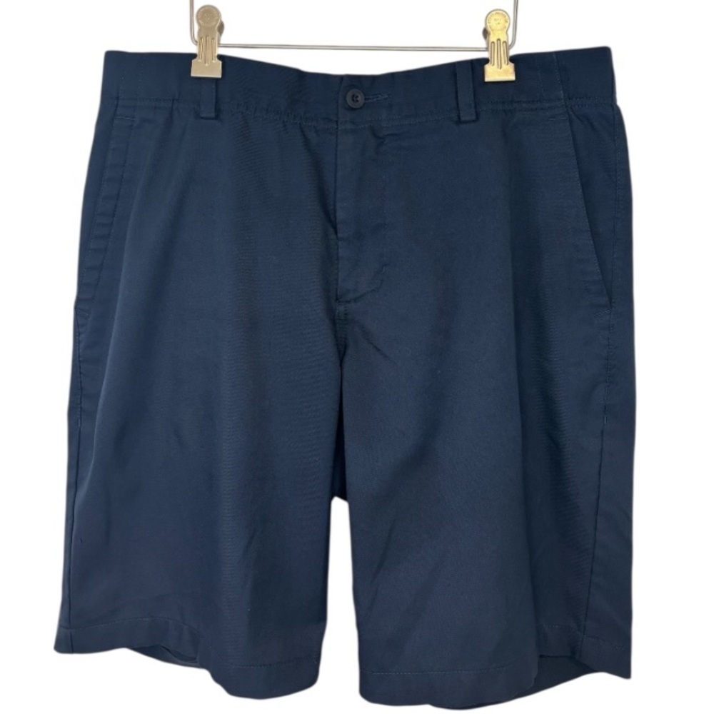 Nike Dri-Fit Men's Standard Fit Deep Blue Flat Front Shorts